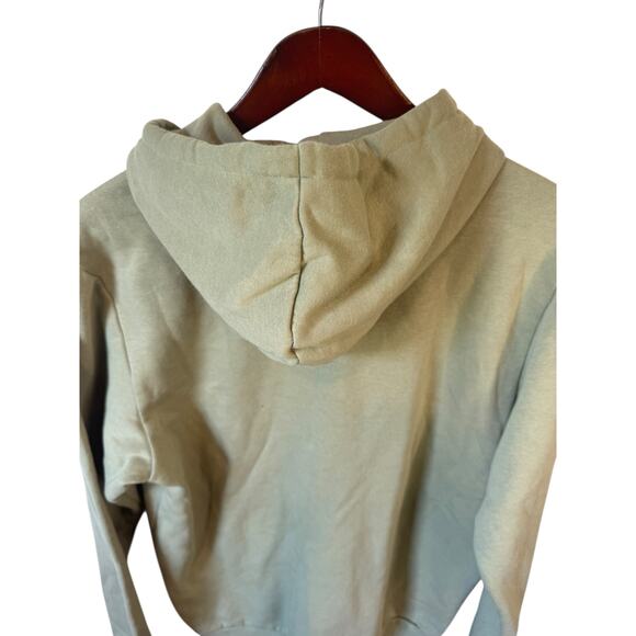 ADIDAS Essentials Fleece Pullover Hoodie Sage Green Men’s Sz Large EUC $50 MSRP - Picture 7 of 10